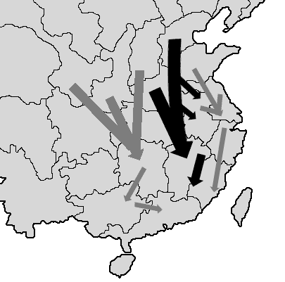 中原氏族南迁图