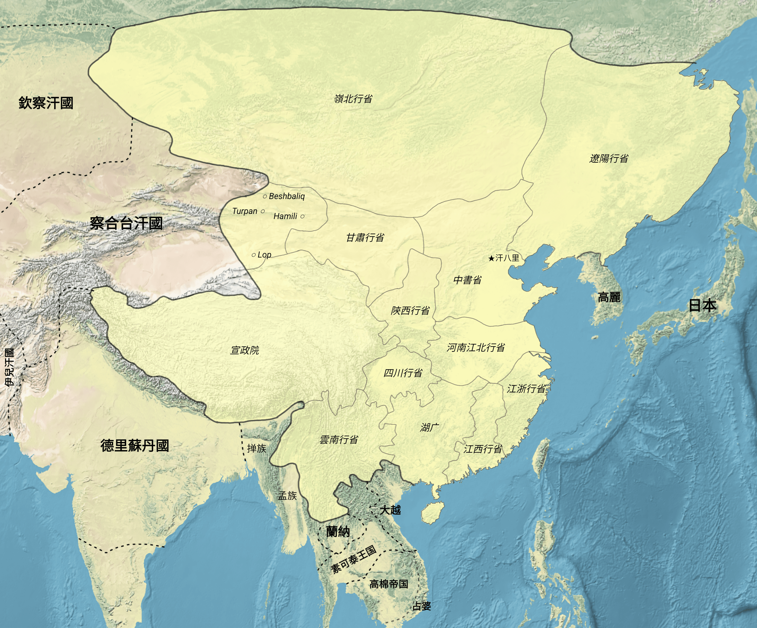 元朝疆域图