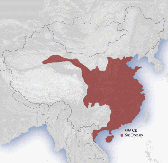 隋朝疆域图